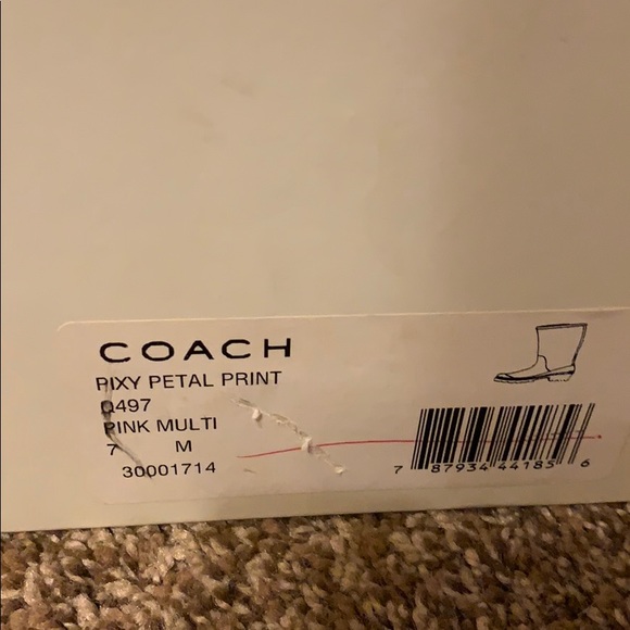 Coach rain. Boots - Picture 3 of 6